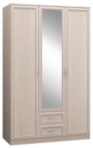 Шкаф 3-х дверный с ящиками (с зеркалом) Верона