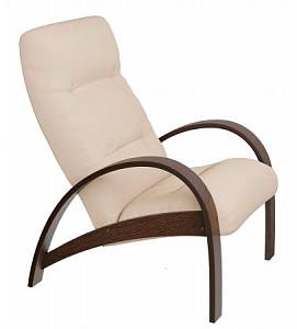 Кресло для отдыха Модель S7 (каркас орех антик/шпон, ткань Maxx 100)