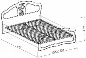 Кровать 1600 №2 Тиффани