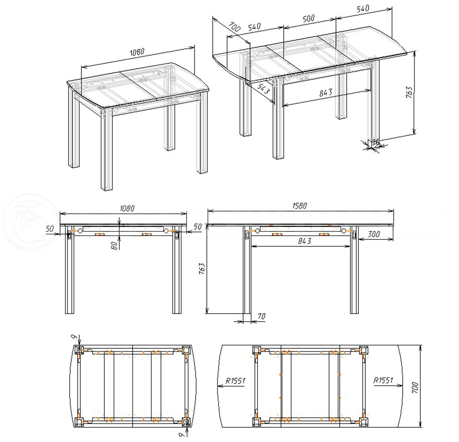 Как собрать стол фото Стол ритм раздвижной сборка - Дом Мебели.ру