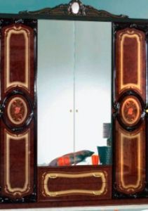 Шкаф 4-х дверный с зеркалами Роза