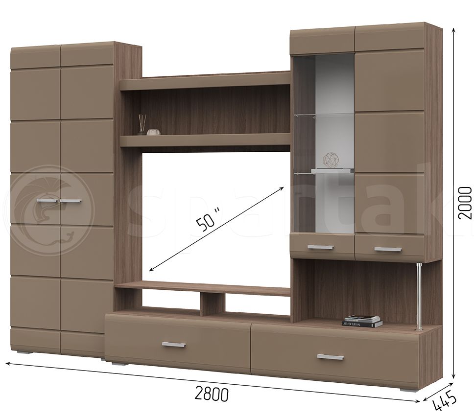 Стенка Вегас 1 от 27 350 руб. купить в Твери | Магазин «Спартак Мебель»