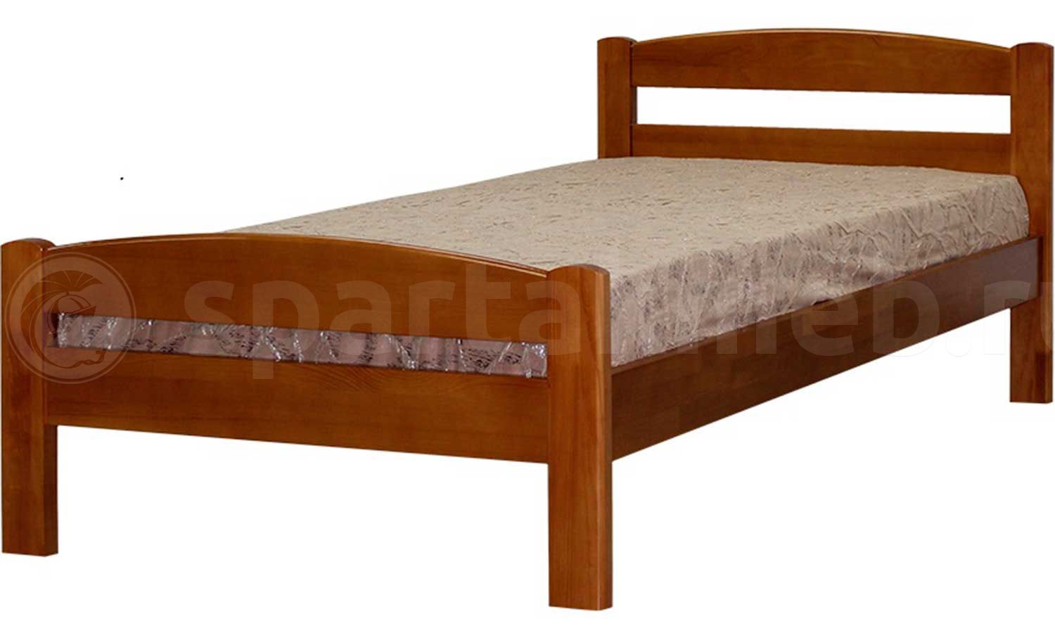 односпальные деревянные кровати из сосны