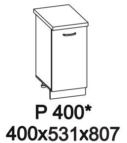 Стол рабочий Р400 Сакура