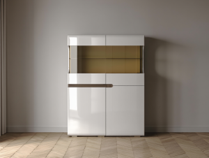 Шкаф-витрина 2х ств. малая (440) Ультра