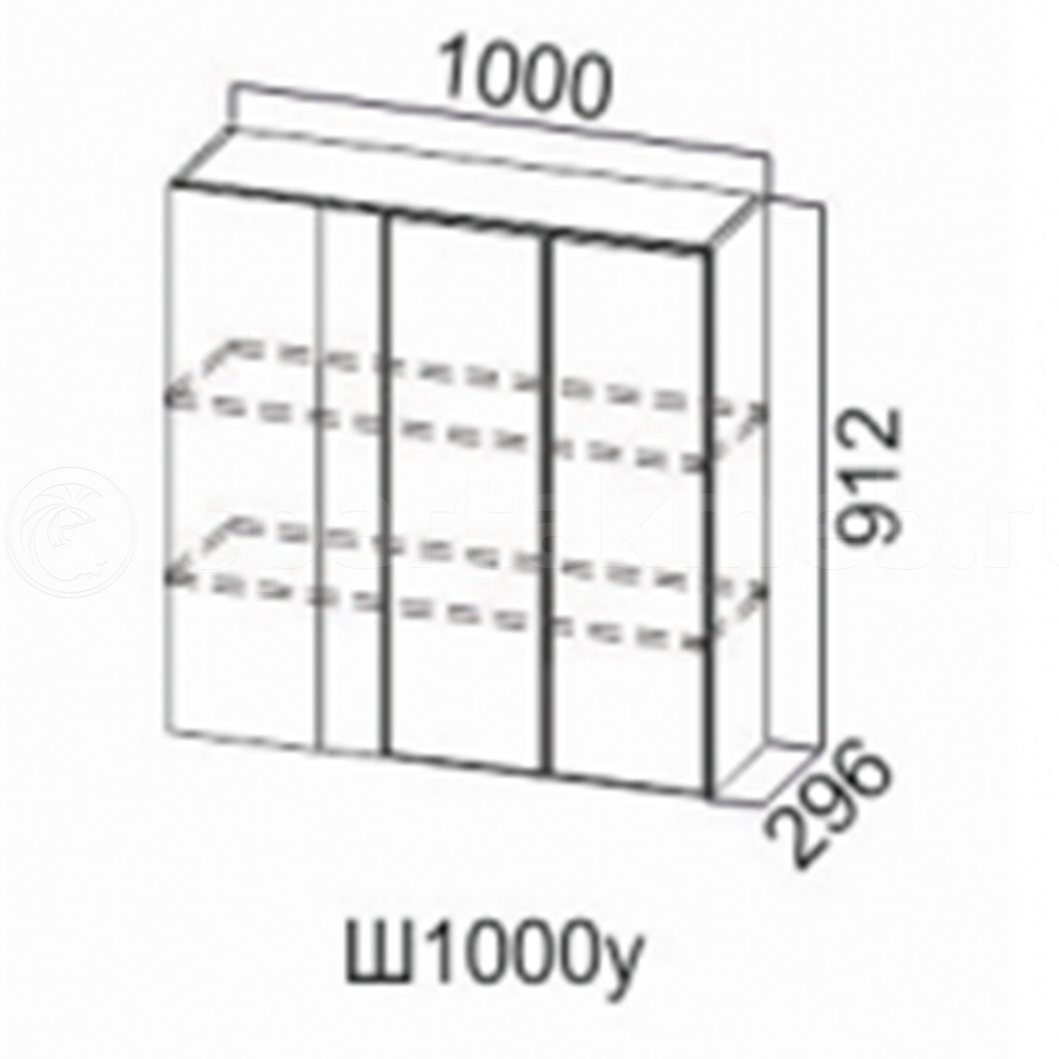 шкаф 1000 на 1000