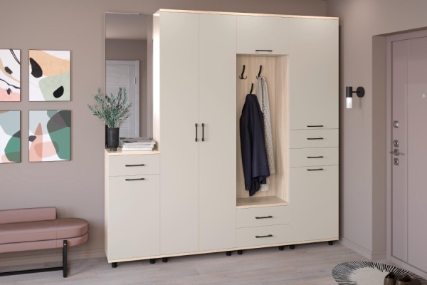 Спальня Грейс №7 Ясень Асахи + Кашемир матовый