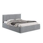 Кровать Каспия 160*200 жесткое основание, Велутто 32, темно-серый