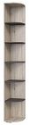 Модуль №6 стеллаж-приставка угловой к шкафам Имидж Дуб Бонифаций/Вольфрам
