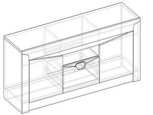 Тумба под ТВ Хилтон