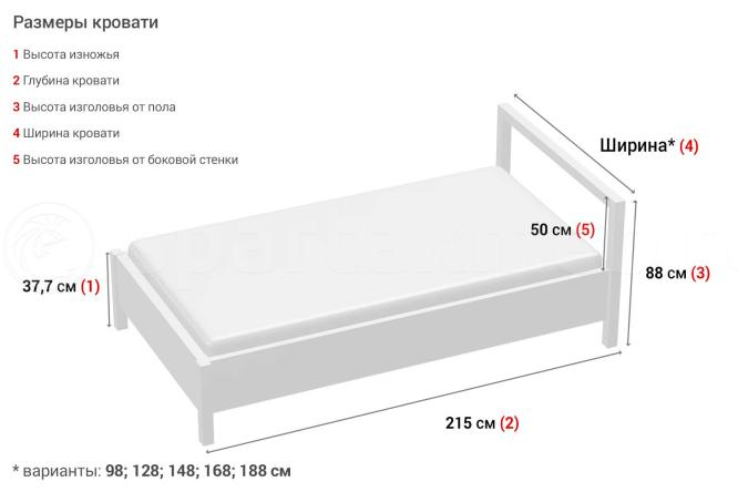 Кровать высота изголовья 80 см