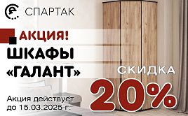 Акция на шкафы Галант 20%