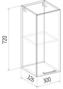 Шкаф навесной ШВ 300 Сканди