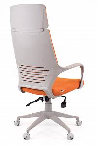 Кресло руководителя Trio Grey TM оранжевый