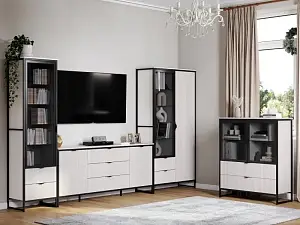 Тумба 2 дв 3 ящ Нора