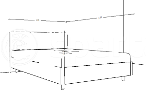 Кровать КР-5013 (1,6x2,0) Грейс