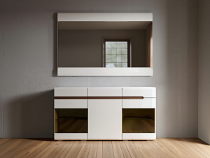 Зеркало к комоду-витрине Ультра