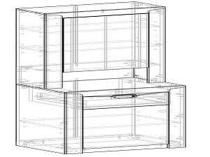 Тумба с зеркалом Хилтон