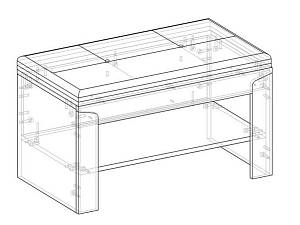 Тумба вешалки с мягким элементом Хилтон