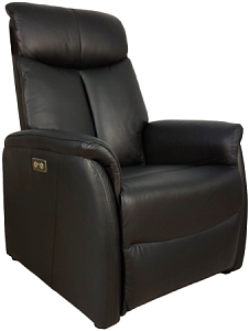 Кресло с электрическим реклайнером DM01007 (кожа BLACK)