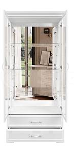 Шкаф с витриной (2 двери, 4 стекла) Грация