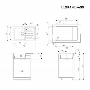 Кухонная мойка Classic U-400