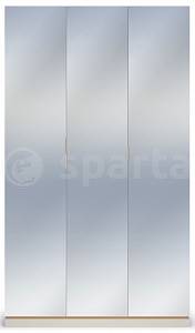 Шкаф 3-х дверный с зеркальными фасадами Капри