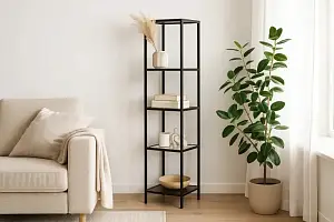 Стеллаж со стеклянными полками 460 Нора