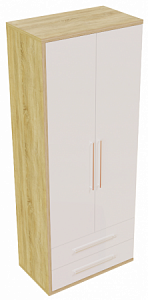 Шкаф 2-х дверный  с ящиками без боковины 525/1 Пандора