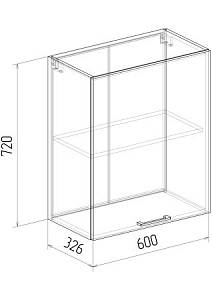 Шкаф навесной ШВ 600 Марсель