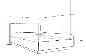 Кровать КР-4013 (1,6x2,0) Грейс