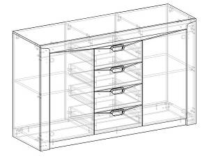 Комод комбинированный Хилтон Комод комбинированный Хилтон