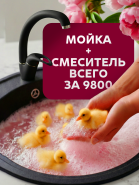Мойка + Смеситель всего за 9800 руб.