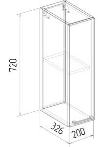 Шкаф навесной ШВ 200 Сканди