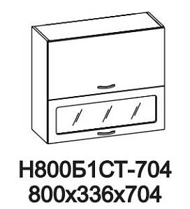 Шкаф навесной Н800Б1Ст Сакура
