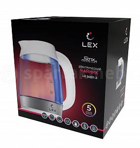Чайник электрический (белый) LX 30011-2