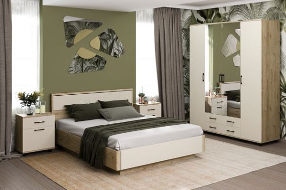 Коллекция Спальня "Грейс" Гикори джексон светлый/Кашемир матовый