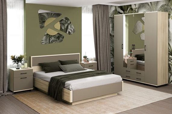 Коллекция Спальня "Грейс" Ясень Асахи/Латте матовый